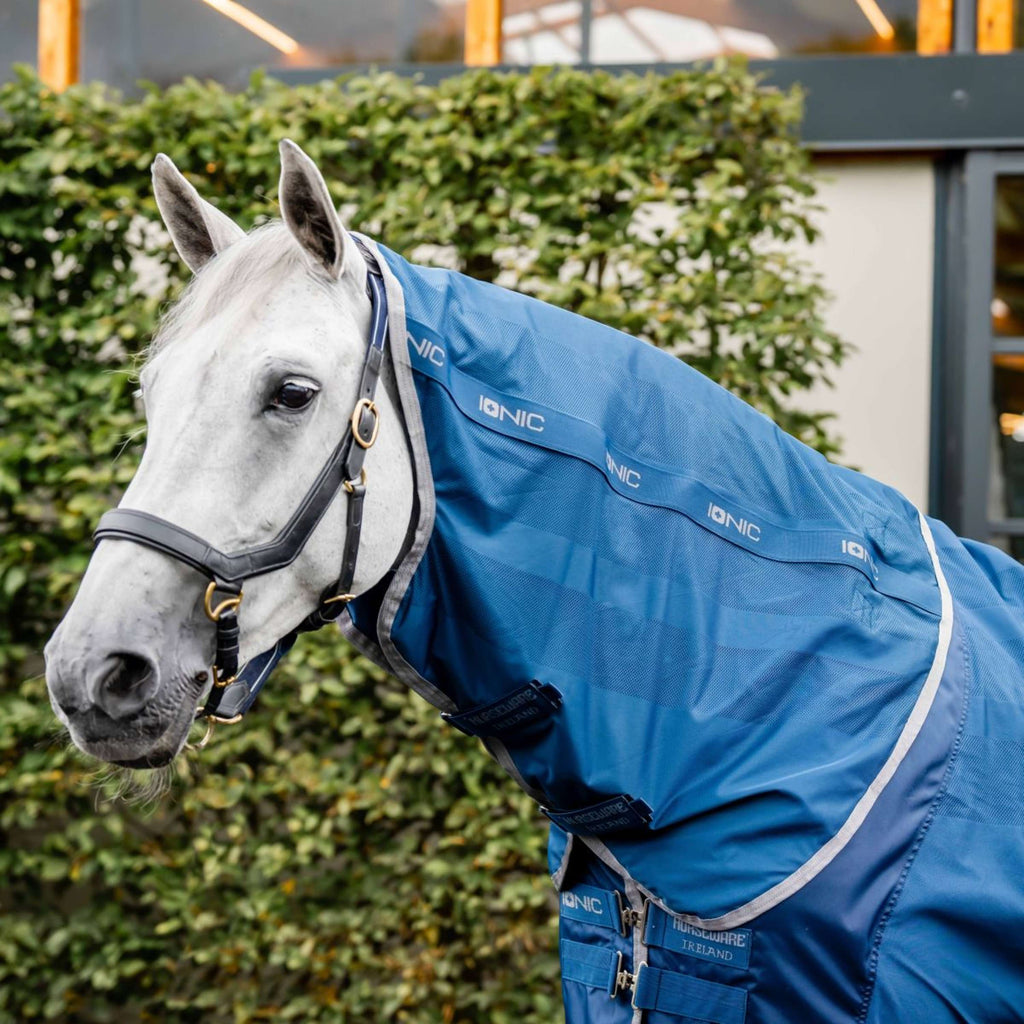 Horseware Copricollo Therapy Mesh Cooler Blu imperiale/Argento/Blu marino