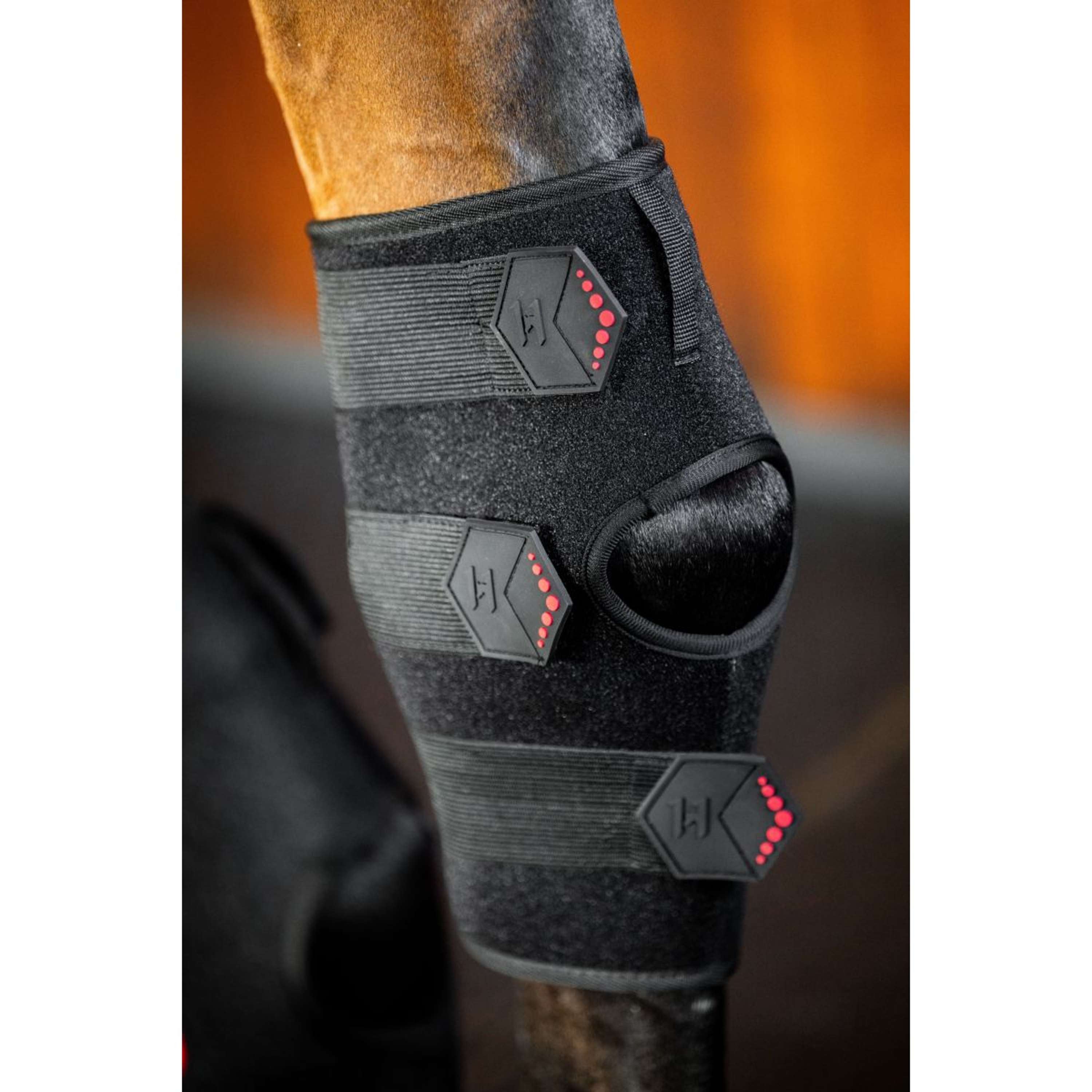 Horseware Hock Boots LED Red Light Therapy Pair Nero