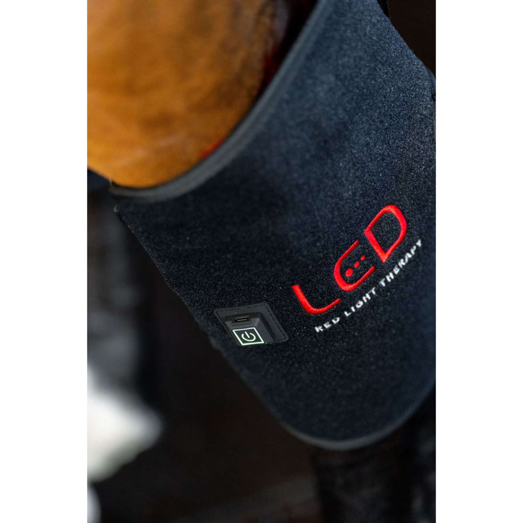 Horseware Hock Boots LED Red Light Therapy Pair Nero