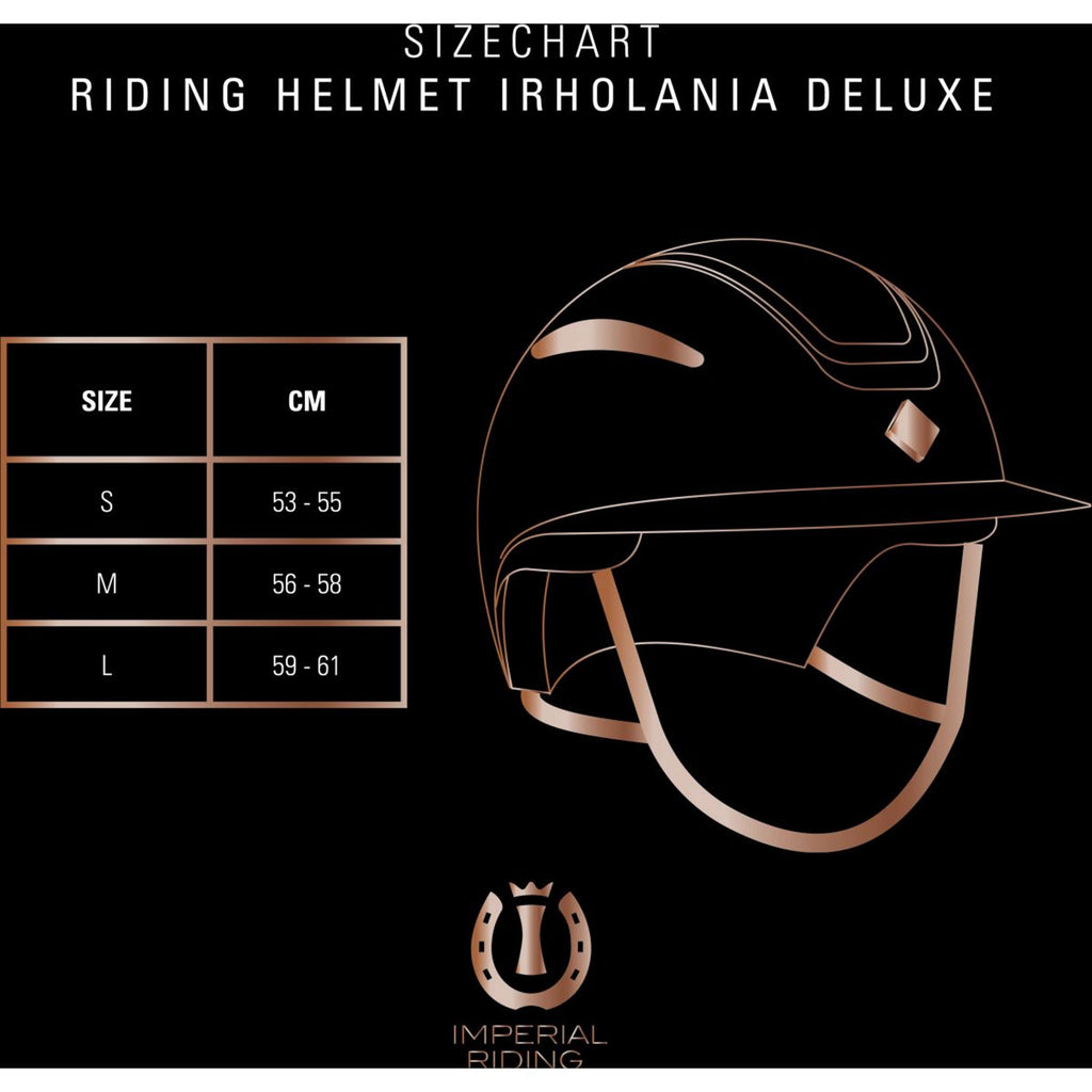Imperial Riding Casco da equitazione IRHOLania Deluxe Big Visor Marrone