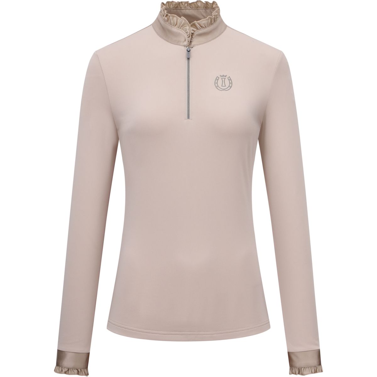 Imperial Riding Shirt IRHAnna Maniche Lunghe Grigio scuro/sabbia