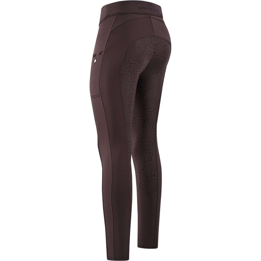 Imperial Riding Leggings da Equitazione IRHTeddy Full Grip Cioccolato