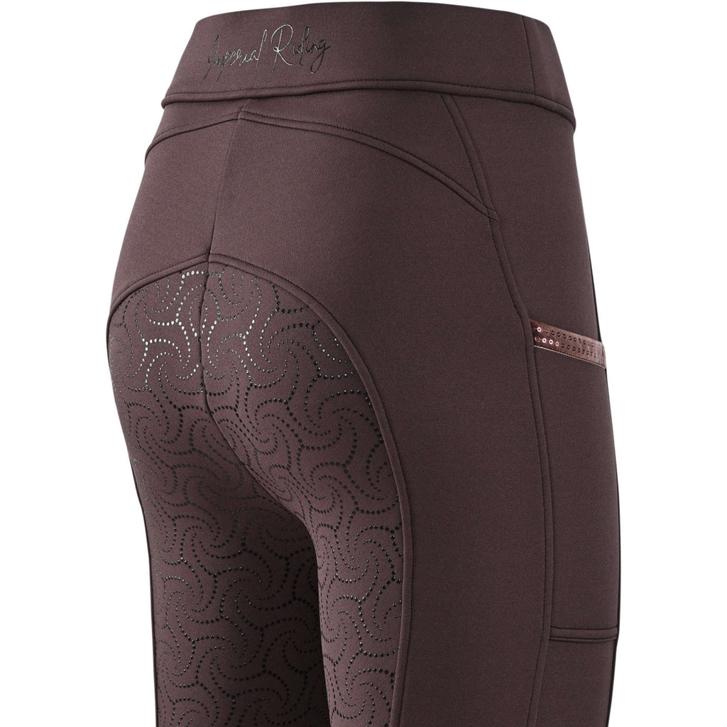 Imperial Riding Leggings da Equitazione IRHTeddy Full Grip Cioccolato