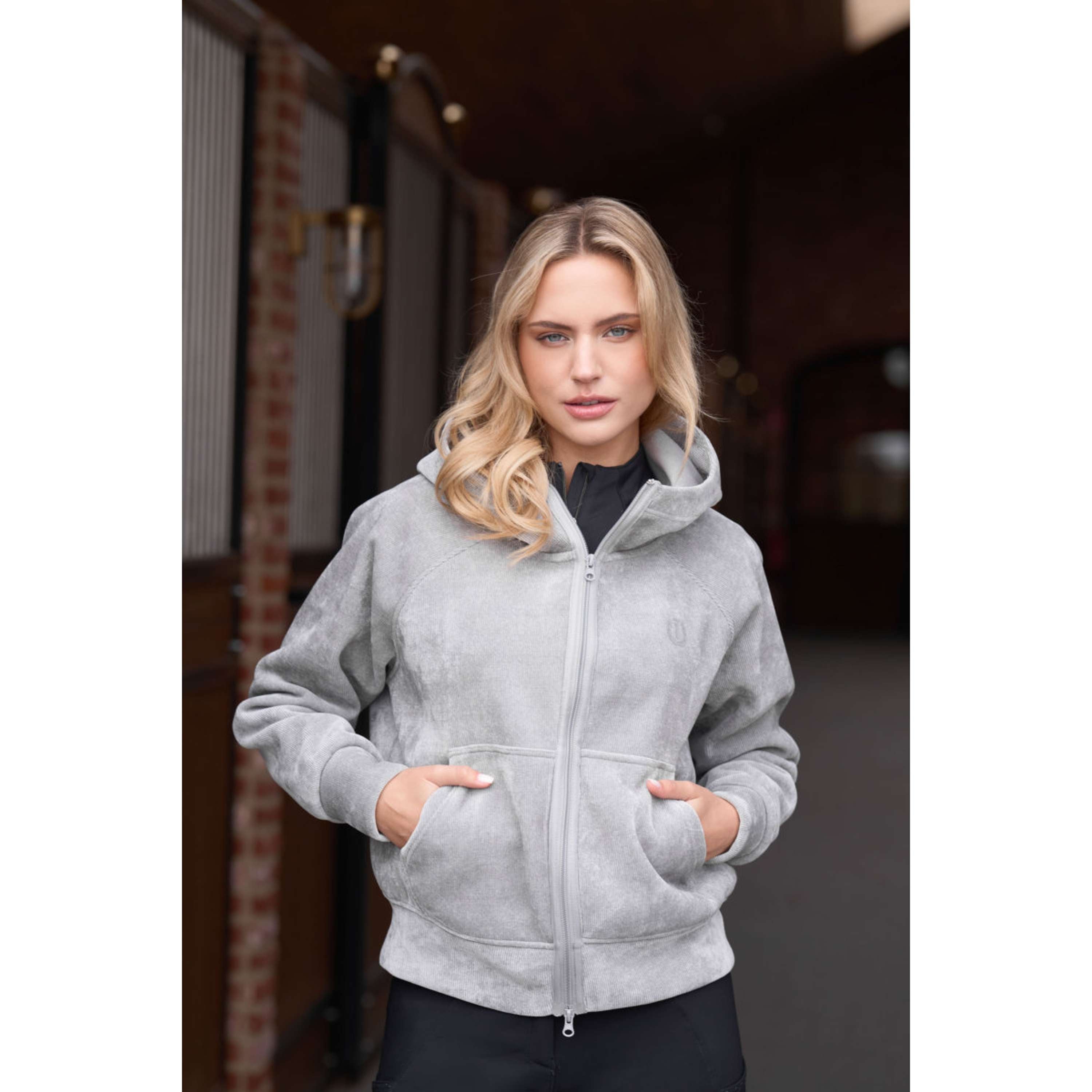 Imperial Riding Felpa con cappuccio e zip IRHGwen Grigio