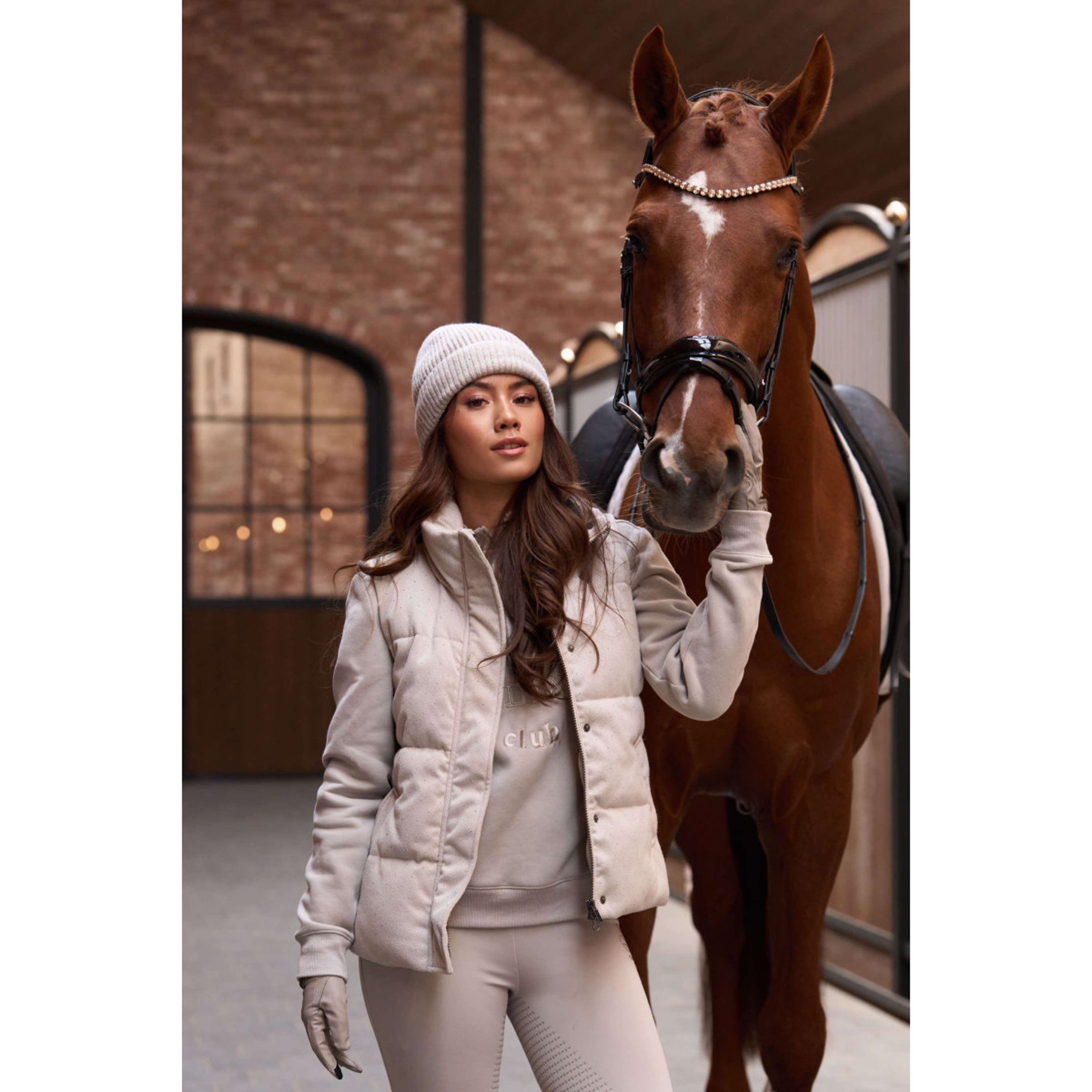 Imperial Riding Gilet IRHBelle Herringbone Taupe