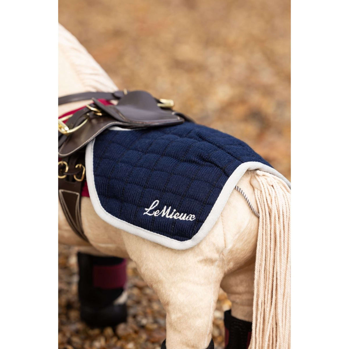 LeMieux Pony giocattolo Coperta da esercizio Navy
