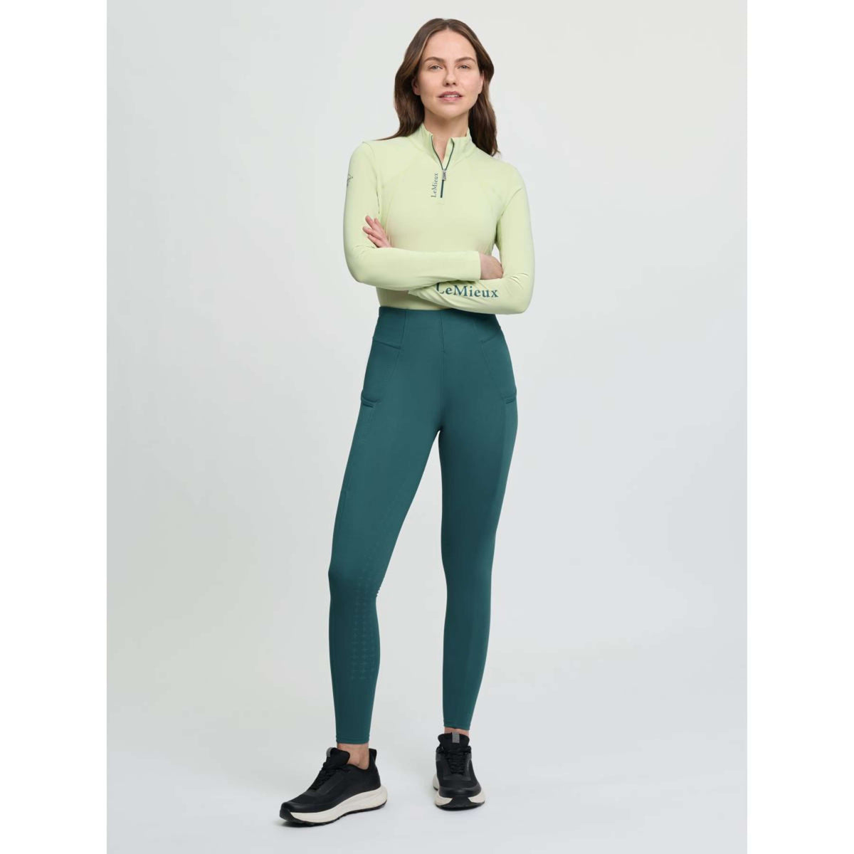 LeMieux Leggings da Equitazione Naomi Jungle