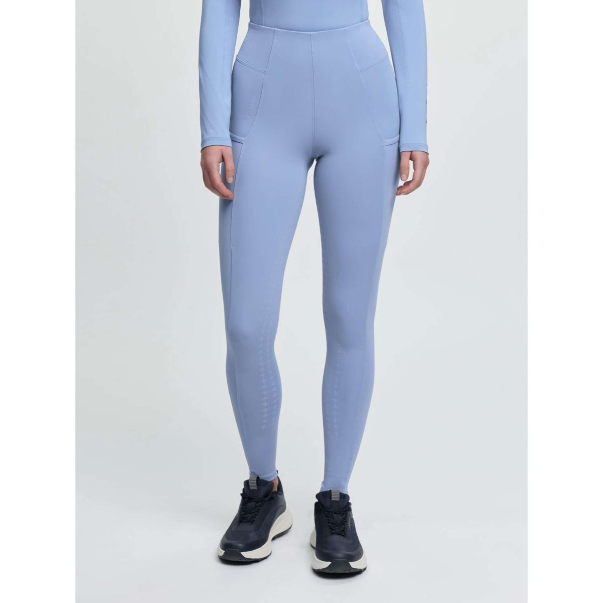 LeMieux Leggings da Equitazione Naomi Powder Blue
