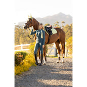 LeMieux Sottosella Suede Close Contact Square saltando Macaron