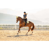 LeMieux Sottosella Suede Close Contact Square saltando Macaron