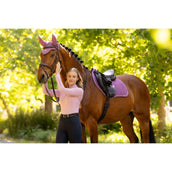 LeMieux Sottosella Suede Close Contact Square saltando Mallow