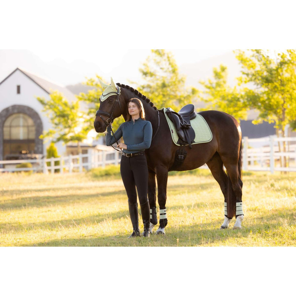 LeMieux Sottosella Suede Square Dressage Macaron