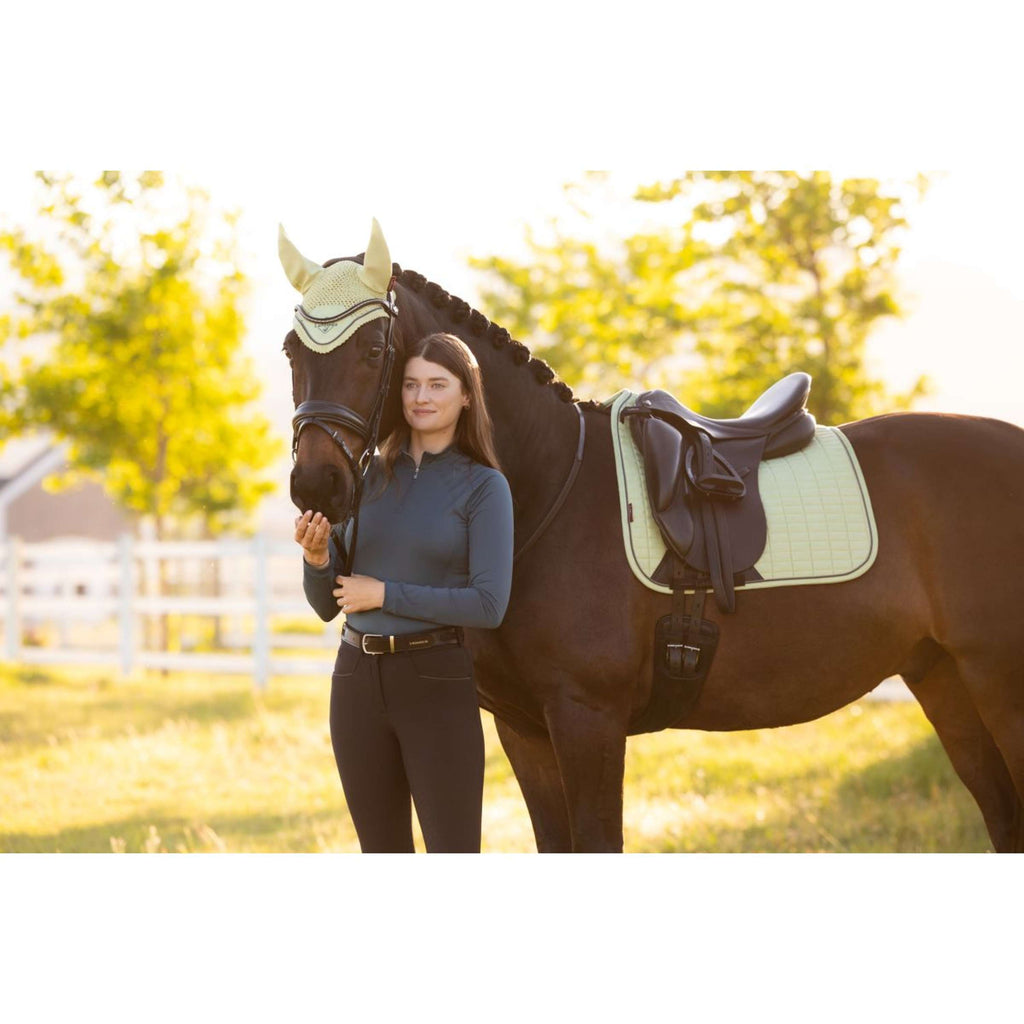 LeMieux Sottosella Suede Square Dressage Macaron
