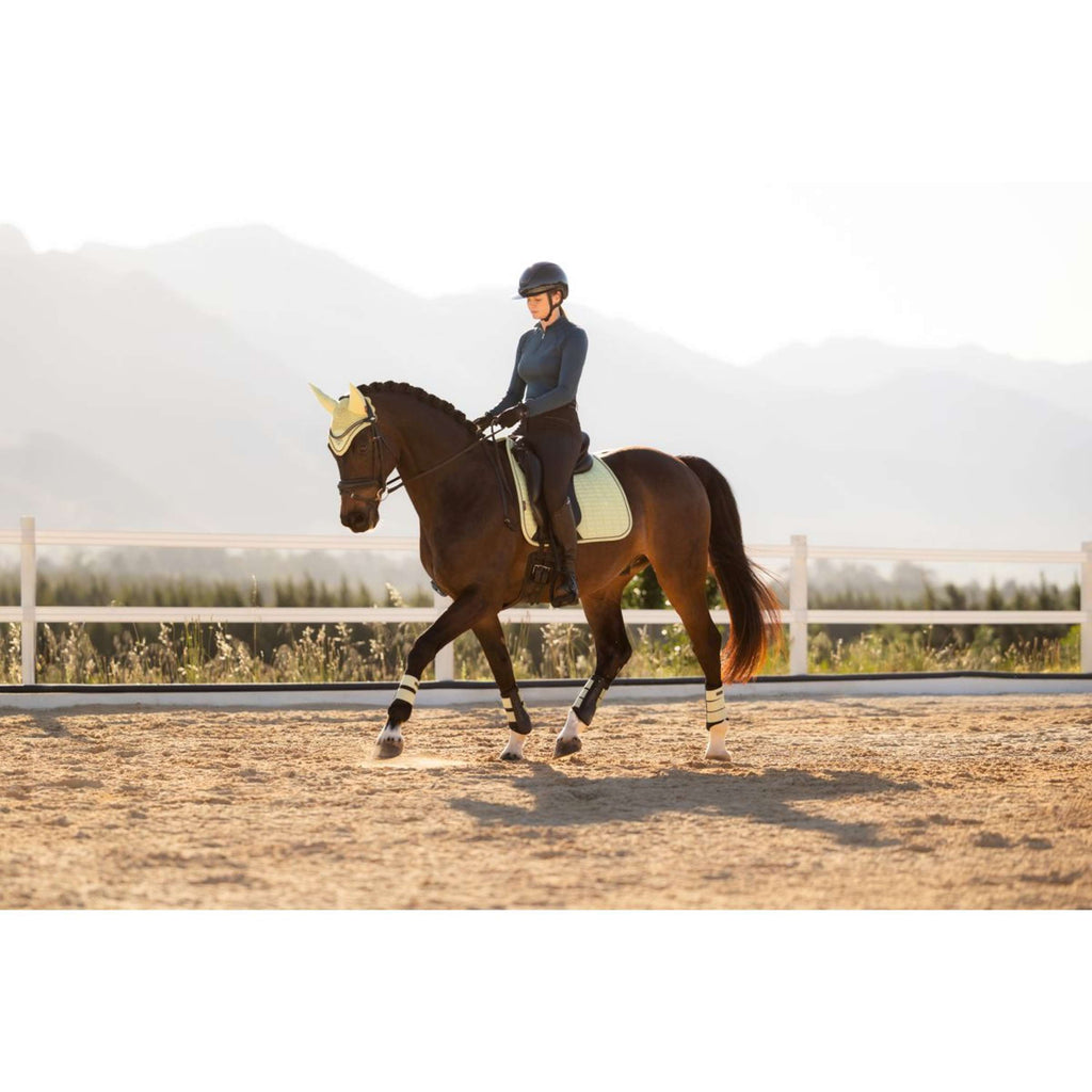 LeMieux Sottosella Suede Square Dressage Macaron