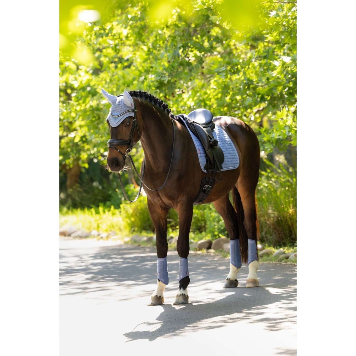 LeMieux Sottosella Suede Square Dressage Powder Blue