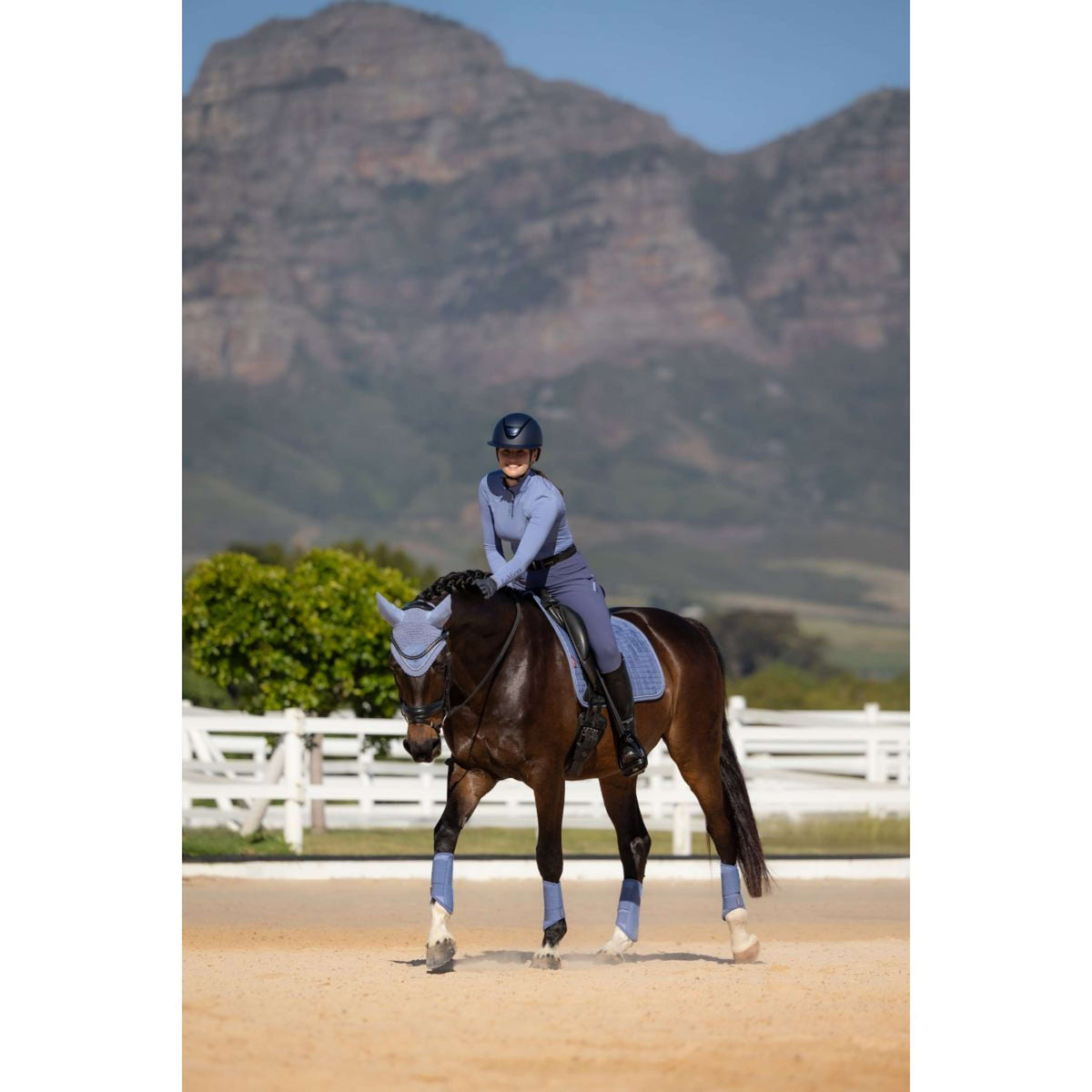 LeMieux Sottosella Suede Square Dressage Powder Blue