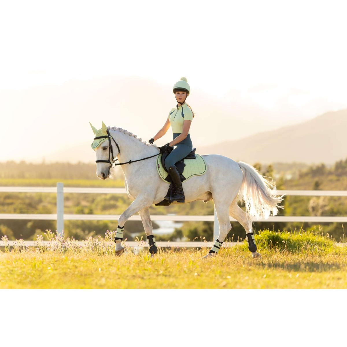 LeMieux Sottosella Suede Square Uso generale Macaron