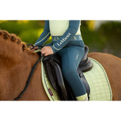 LeMieux Sottosella Mini Suede Close Contact Square saltando Macaron