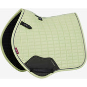 LeMieux Sottosella Mini Suede Close Contact Square saltando Macaron