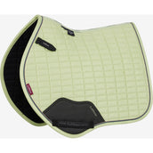 LeMieux Sottosella Mini Suede Close Contact Square saltando Macaron