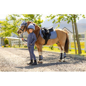 LeMieux Sottosella Mini Suede Close Contact Square saltando Powder Blue