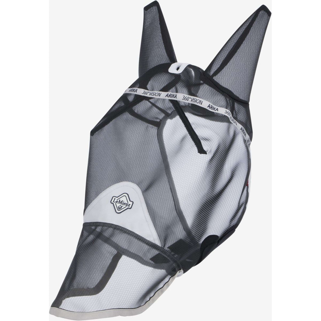 LeMieux Maschera per Mosche 360 Vision Con Rete per Naso Grigio