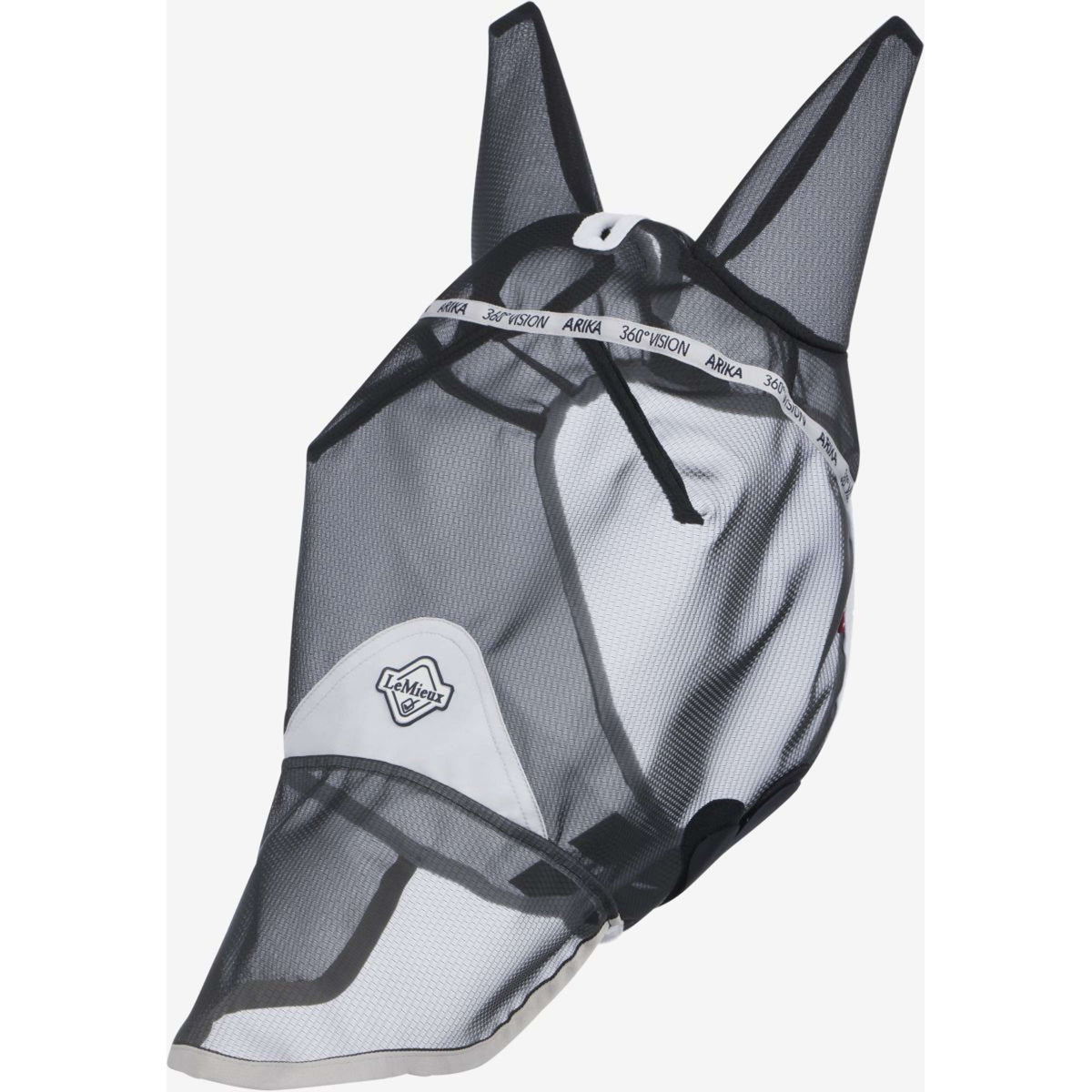 LeMieux Maschera per Mosche 360 Vision Con Rete per Naso Grigio