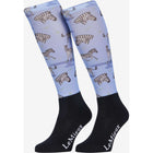 LeMieux Calzini Footsie Zebra Nero/Blu