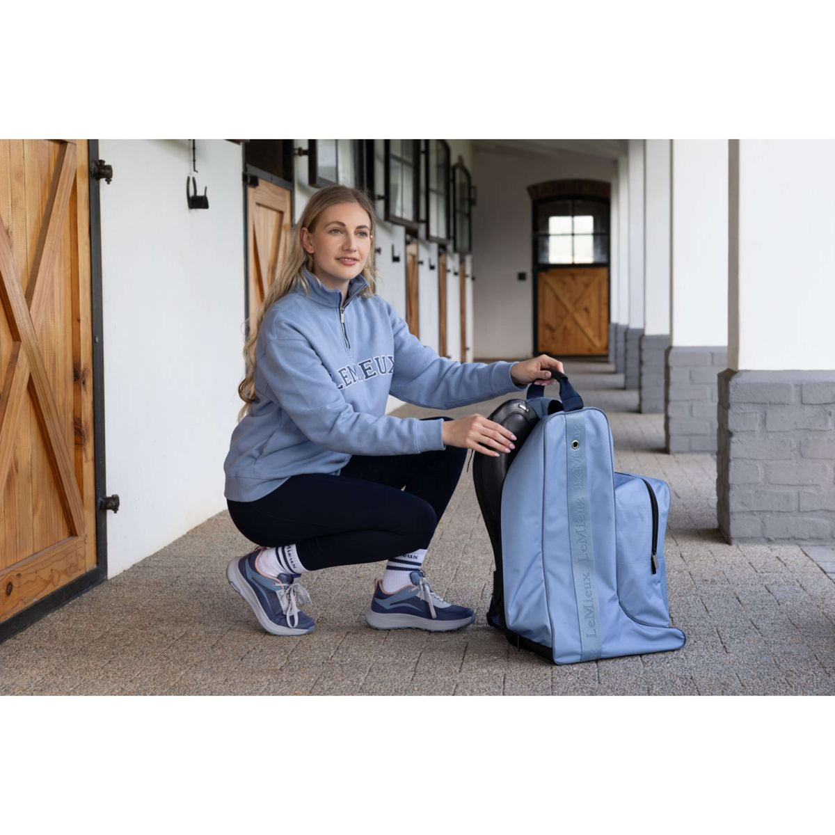 LeMieux Borsa per Casco/Stivali Powder Blue