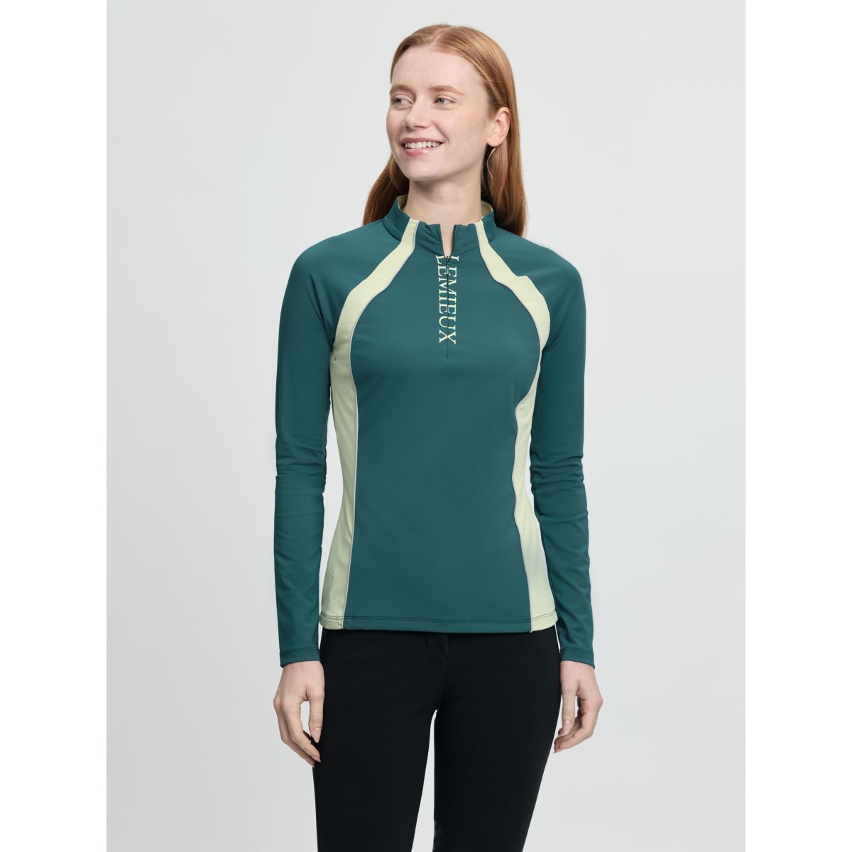 LeMieux Strato di base Philippa Mesh Maniche Lunghe Jungle