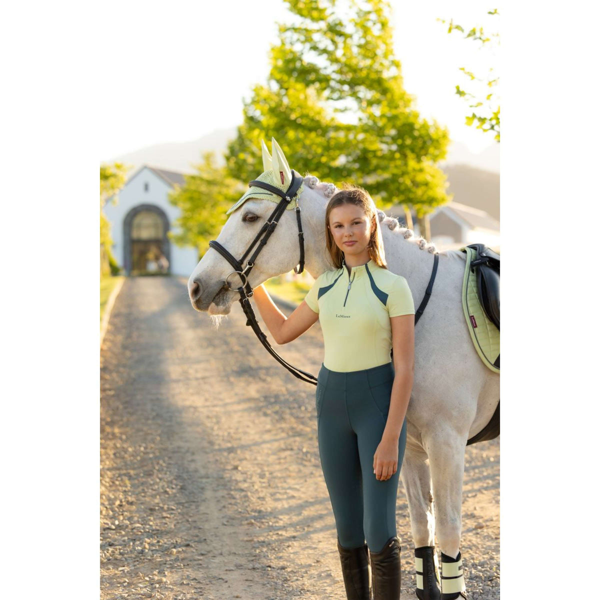 LeMieux Strato di base Young Rider Mia Mesh Macaron