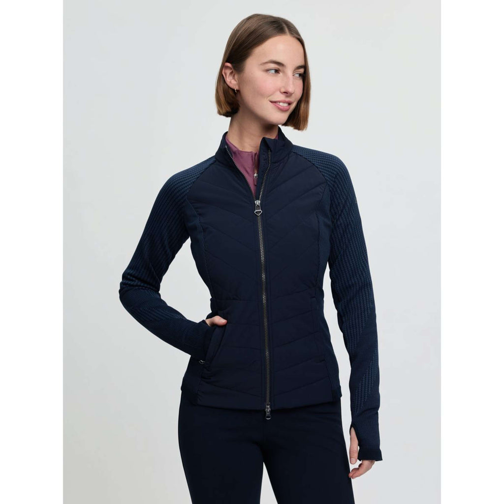 LeMieux Felpa con cappuccio e zip Maddie Navy