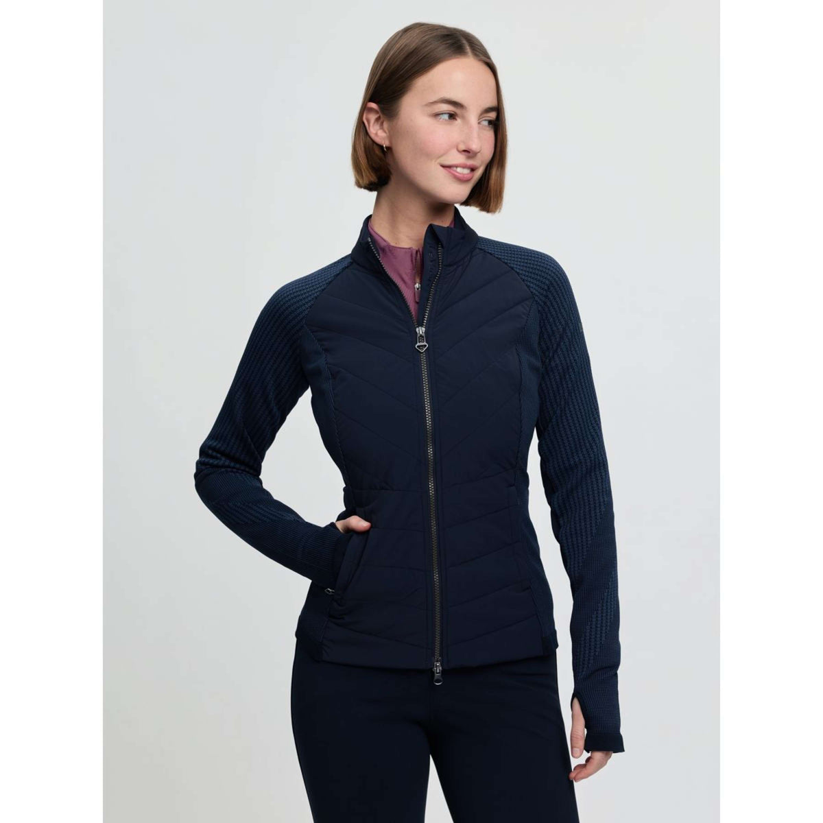 LeMieux Felpa con cappuccio e zip Maddie Navy