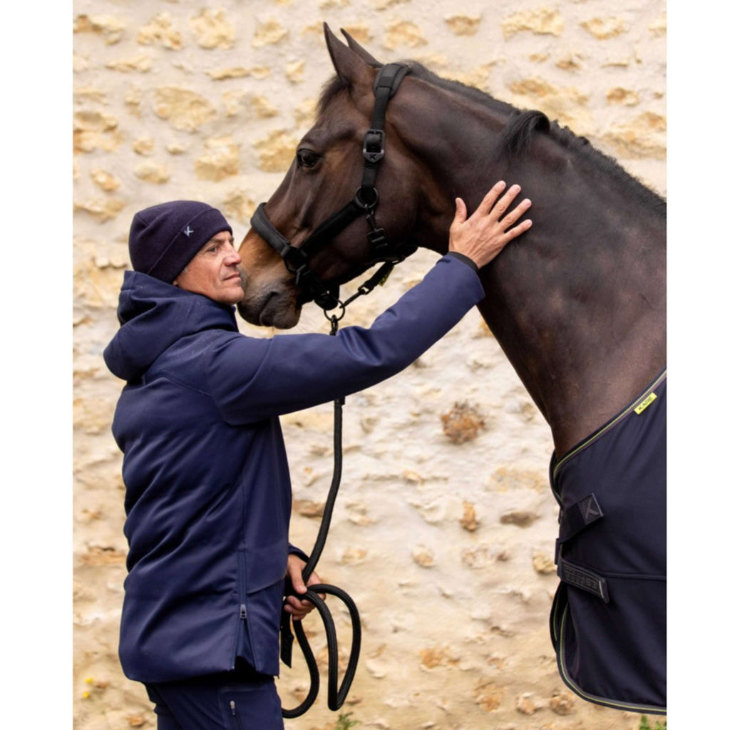 K by EQUITHÈME Corda per cavezza Triton con Moschettone Nero