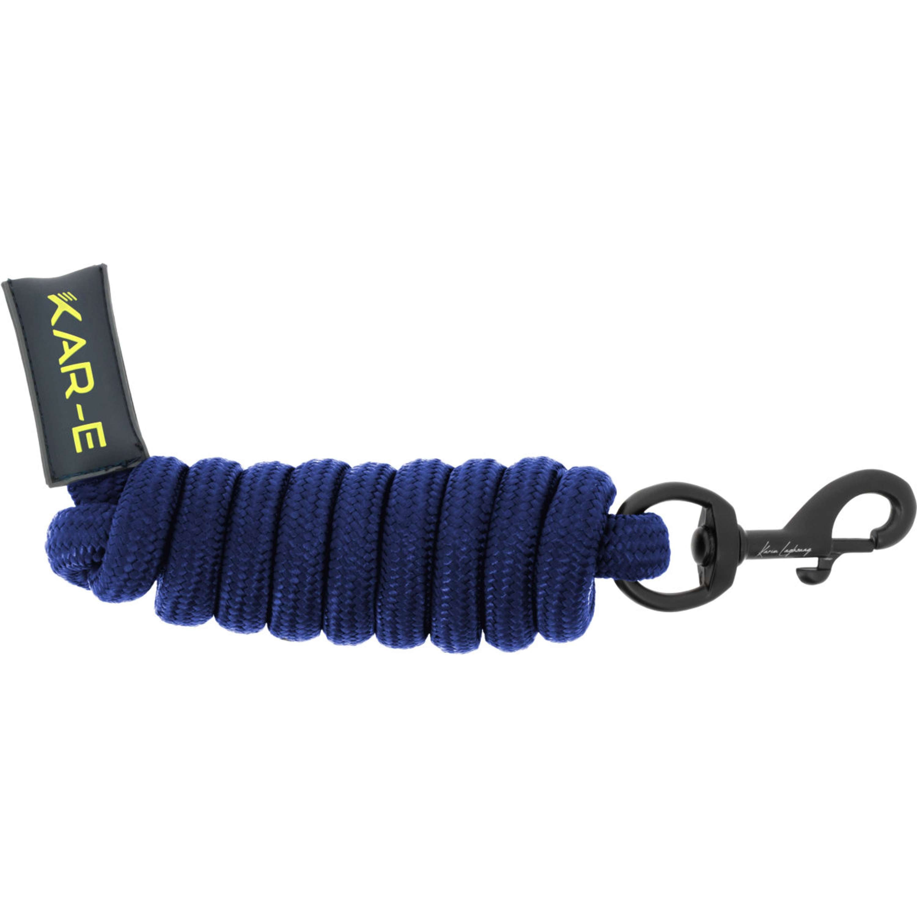 K by EQUITHÈME Corda per cavezza Triton con Moschettone Blu reale