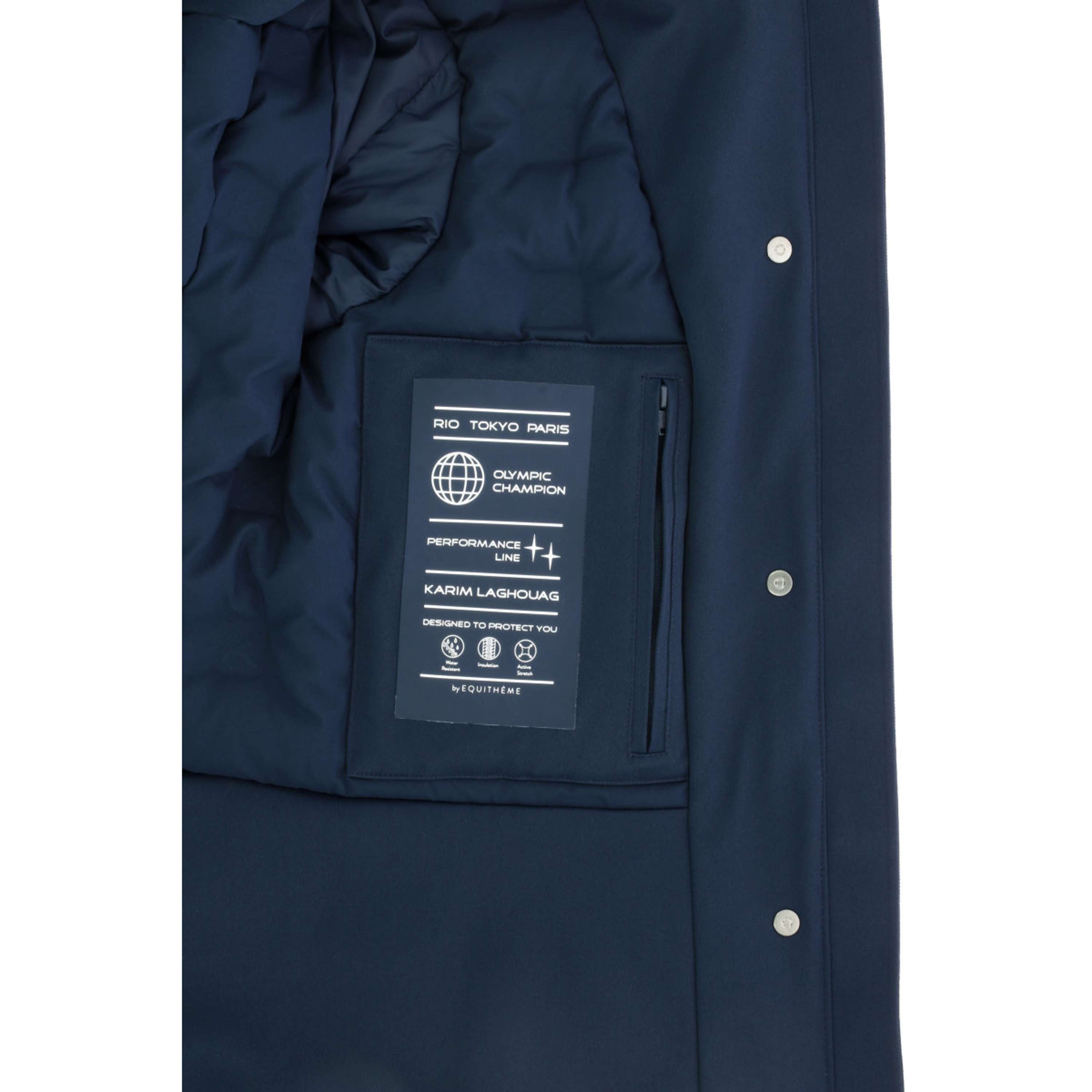 K by EQUITHÈME Giacca Power Navy