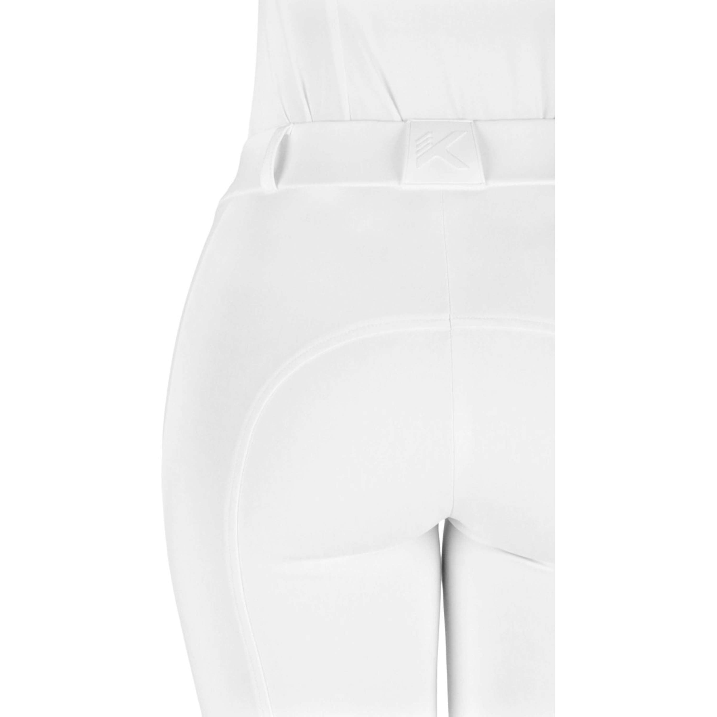 K by EQUITHÈME Pantaloni da Equitazione Explore Full Grip Bianco