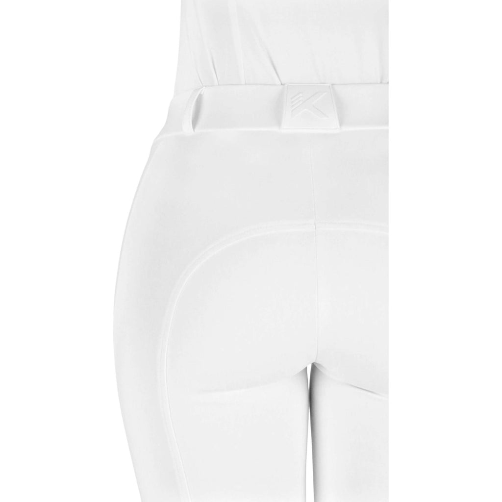 K by EQUITHÈME Pantaloni da Equitazione Explore Full Grip Bianco