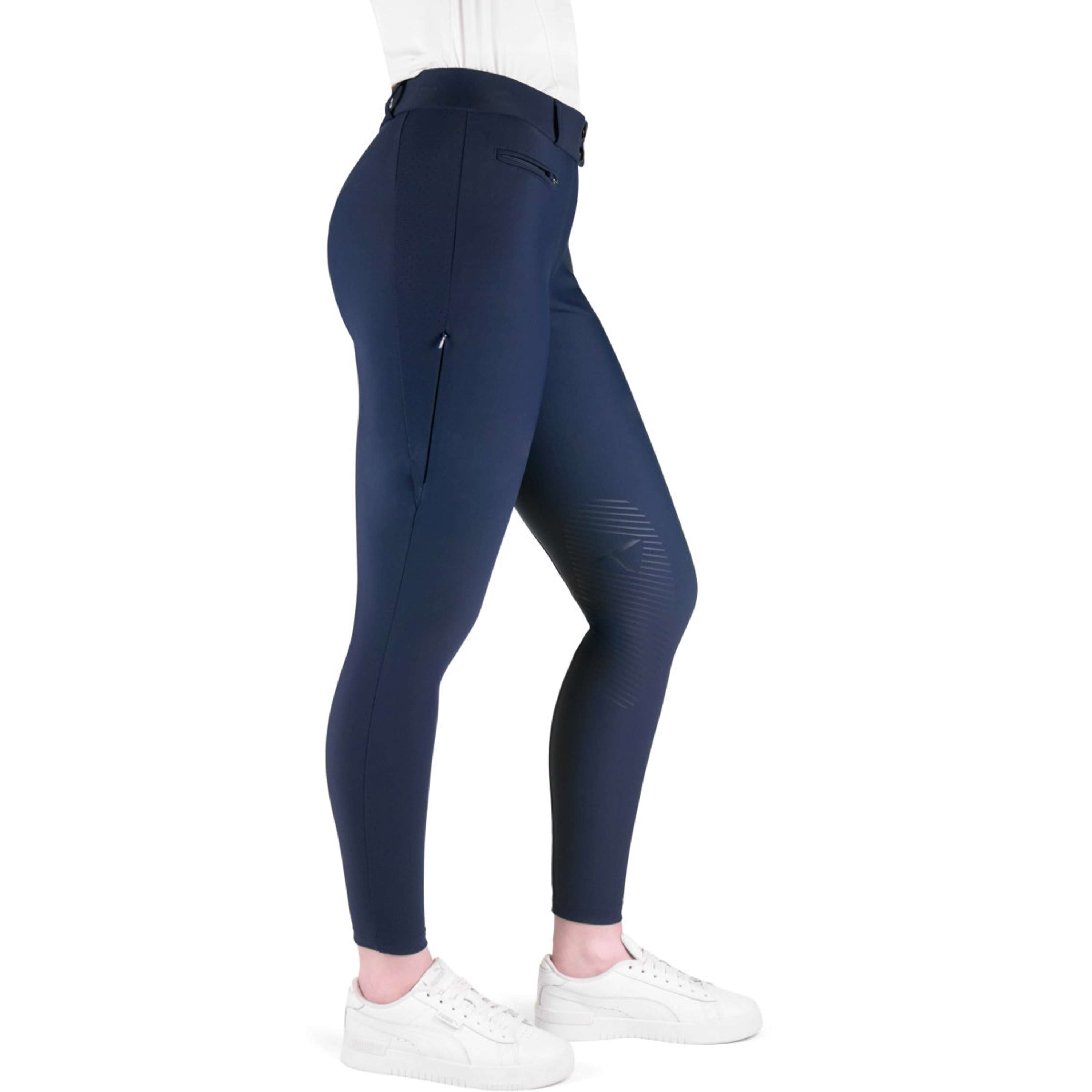 K by EQUITHÈME Pantaloni da Equitazione Explore Full Grip Navy