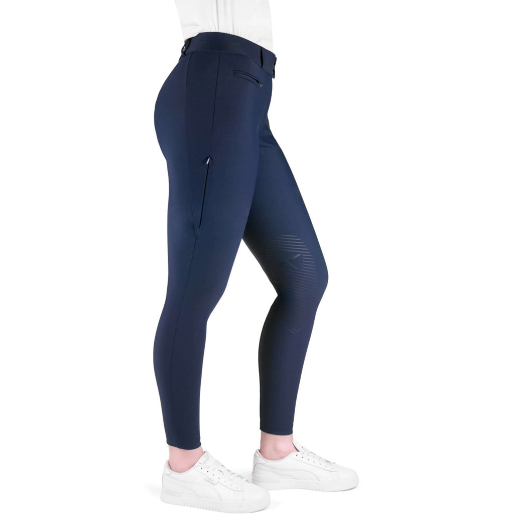 K by EQUITHÈME Pantaloni da Equitazione Explore Full Grip Navy