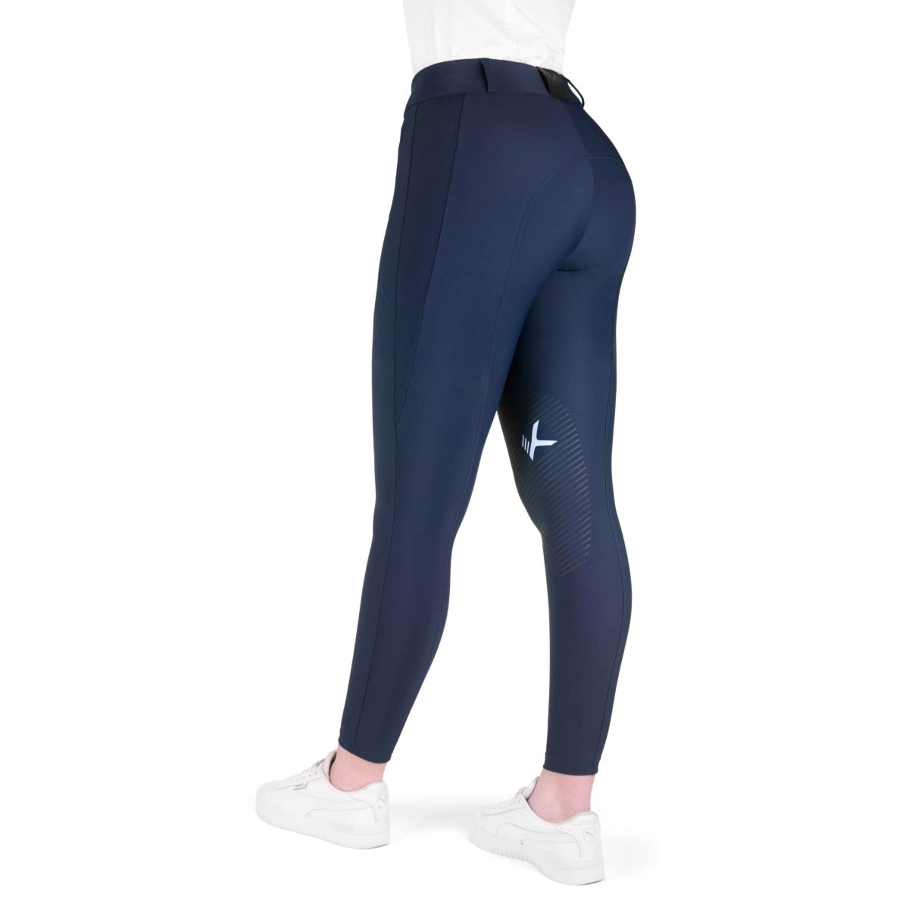 K by EQUITHÈME Pantaloni da Equitazione Explore Full Grip Navy