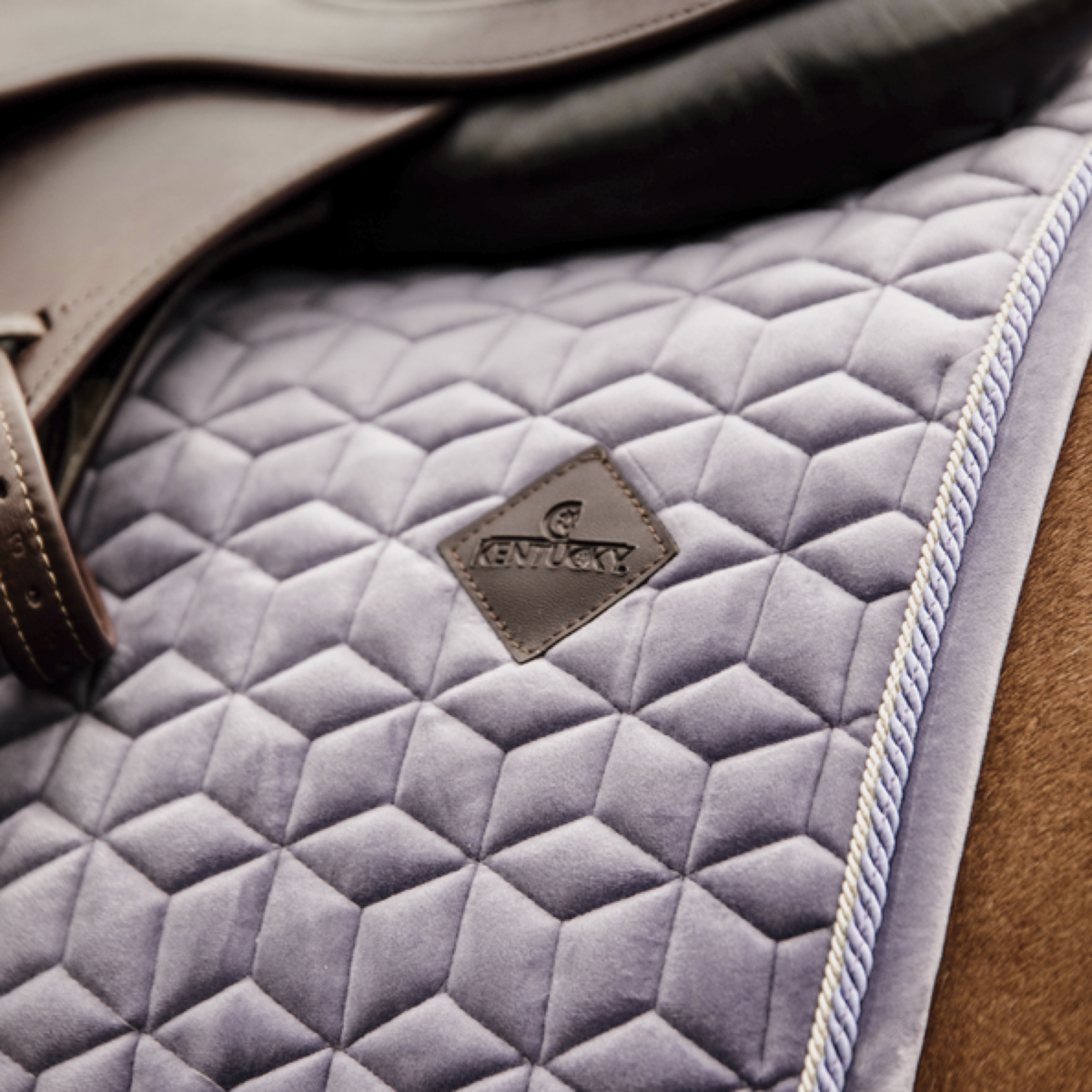 Kentucky Horsewear Sottosella Salto di velluto Purper
