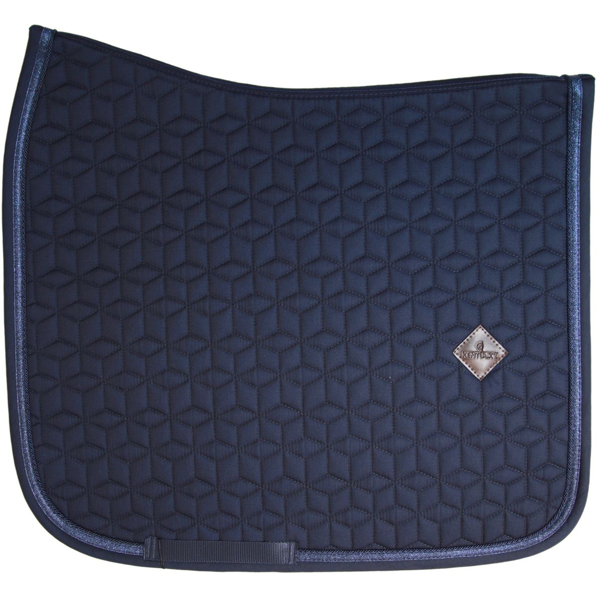Kentucky Horsewear Sottosella Dressage con corda glitterata Navy