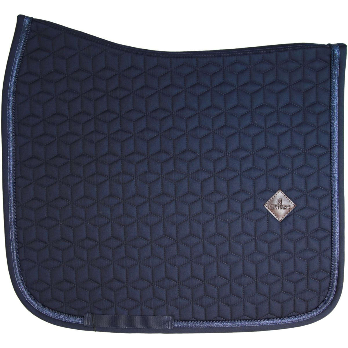 Kentucky Horsewear Sottosella Dressage con corda glitterata Navy