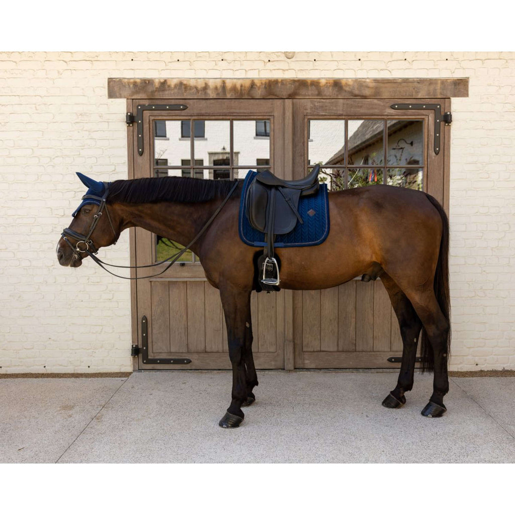 Kentucky Sottosella Velvet Mini Pearls Dressage Navy