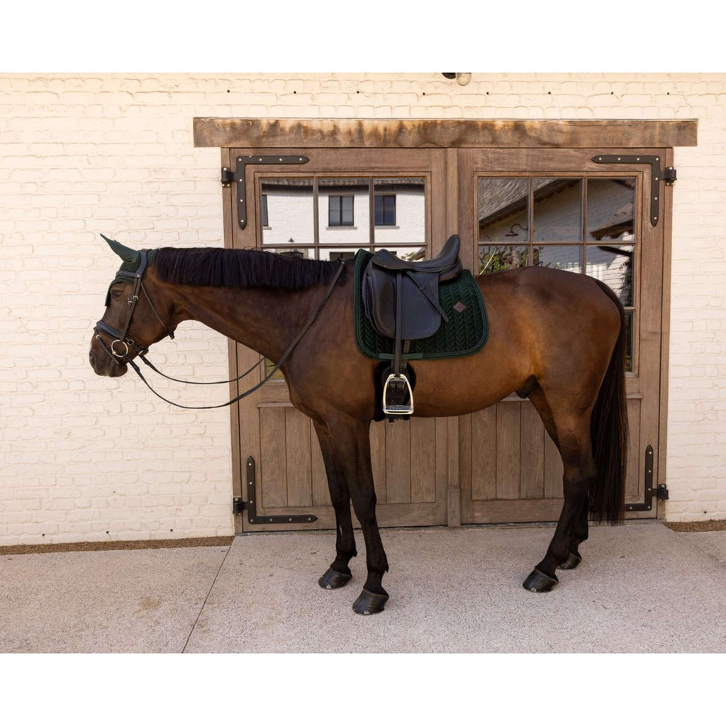 Kentucky Sottosella Velvet Mini Pearls Dressage Pine Green