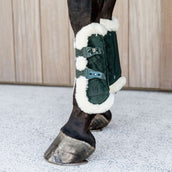Kentucky Horsewear Stinchiere Bamboo Elastic Vegan Verde scuro