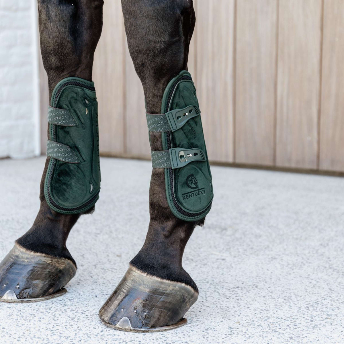 Kentucky Horsewear Stinchiere Bamboo Elastic Verde scuro