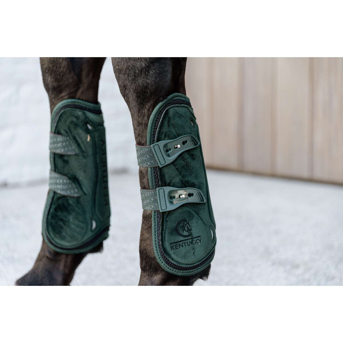 Kentucky Horsewear Stinchiere Bamboo Elastic Verde scuro