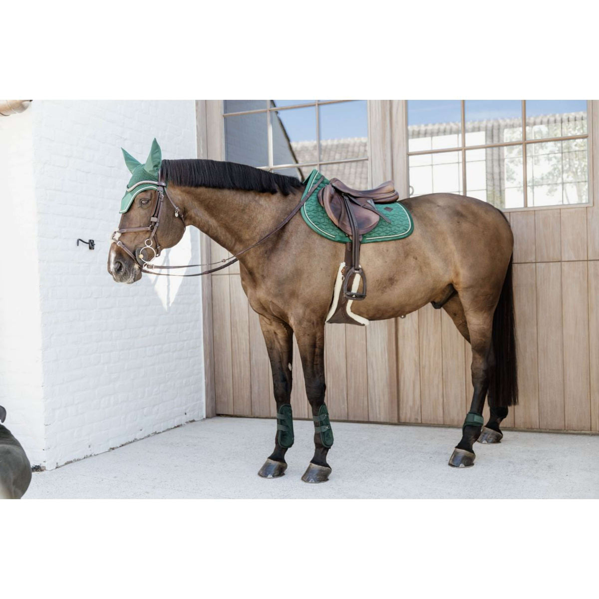 Kentucky Horsewear Stinchiere Bamboo Elastic Verde scuro